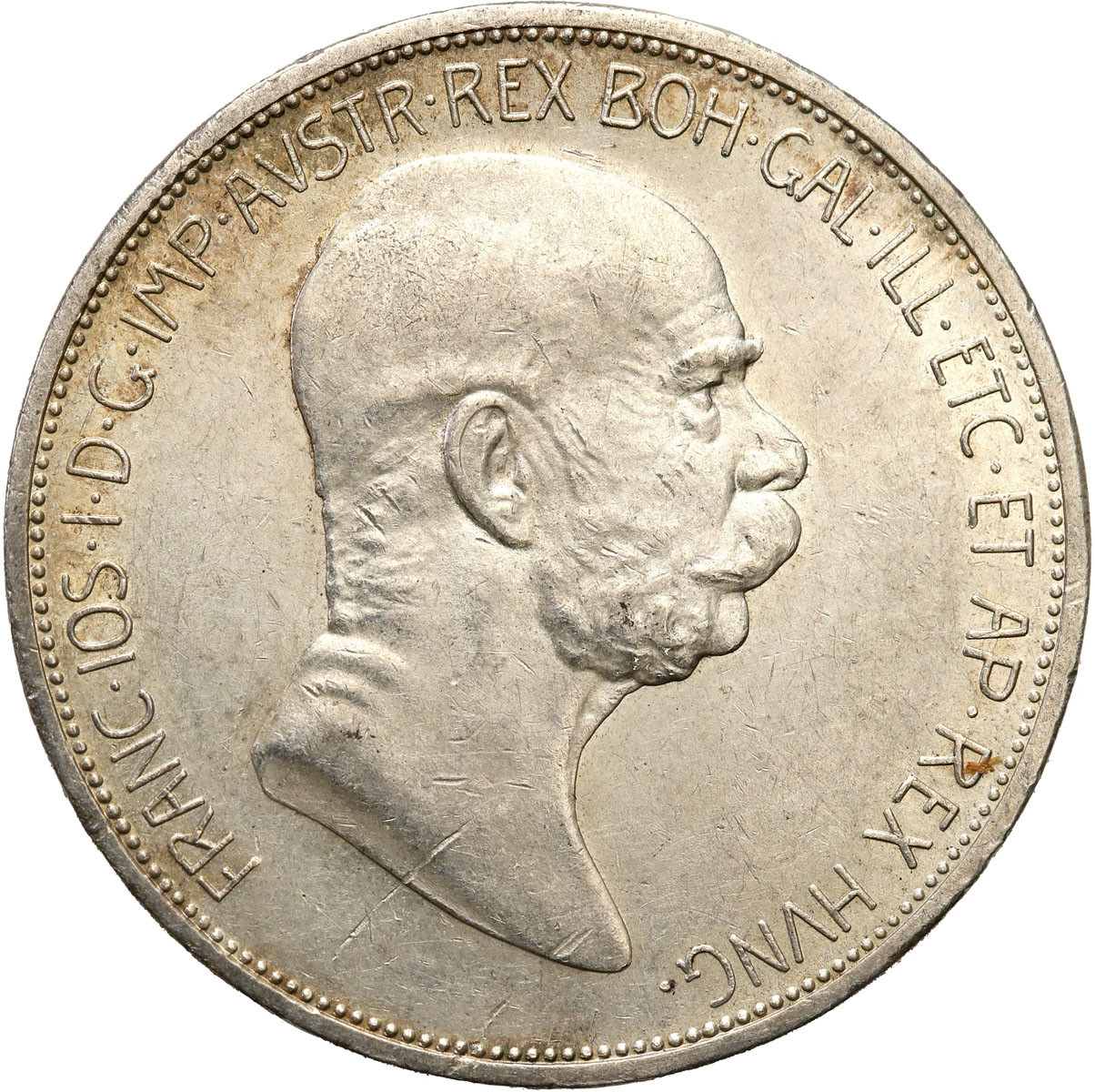 Austria, Franciszek Józef I. 5 koron 1908, Wiedeń